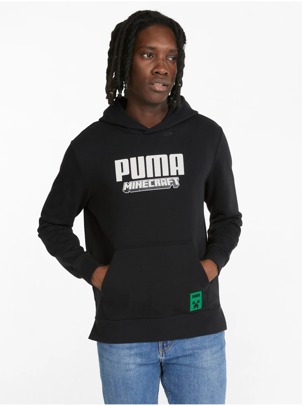Puma Black Mens Hoodie Puma x MINECRAFT - Men
