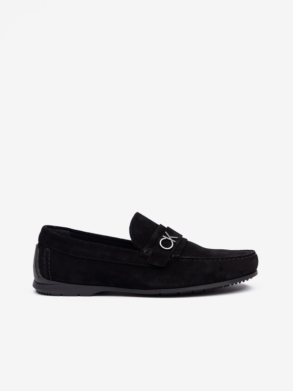 Calvin Klein Black Men's Suede Loafers by Calvin Klein