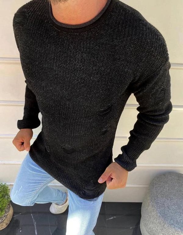 DStreet Black men's sweater WX1582