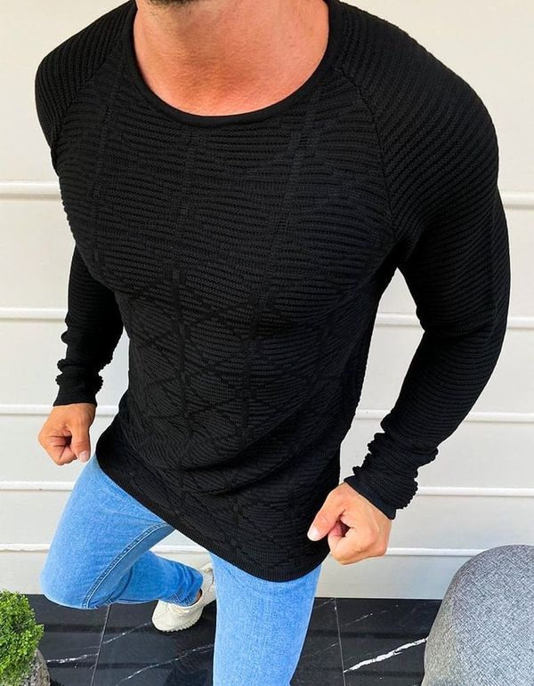 DStreet Black men's sweater WX1598