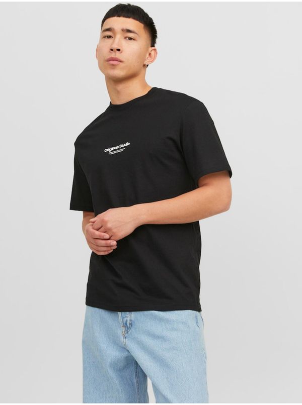 Jack & Jones Black Mens T-Shirt Jack & Jones Vesterbro - Men