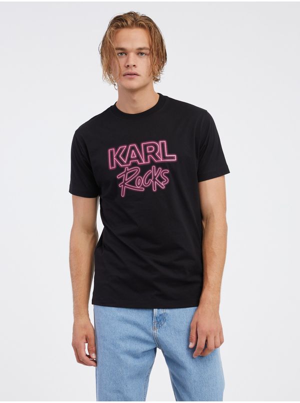 Karl Lagerfeld Black men's T-shirt KARL LAGERFELD - Men