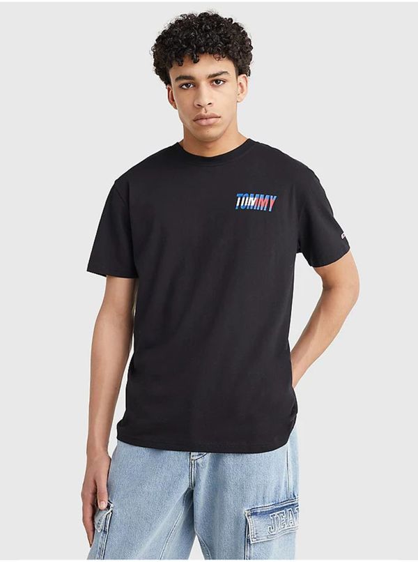 Tommy Hilfiger Black Mens T-Shirt Tommy Jeans - Men