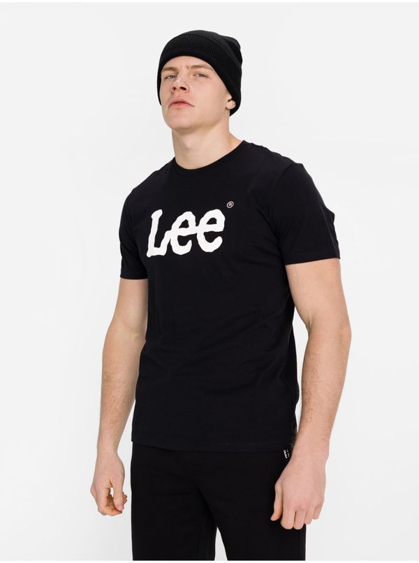 Lee Black Men's T-Shirt with Lee Prints - Men