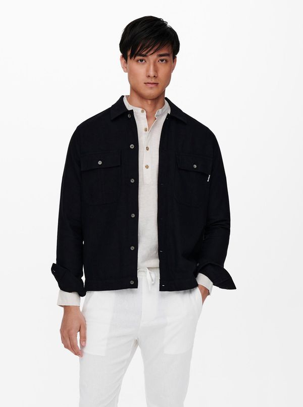 Only Black shirt jacket ONLY & SONS - Men's