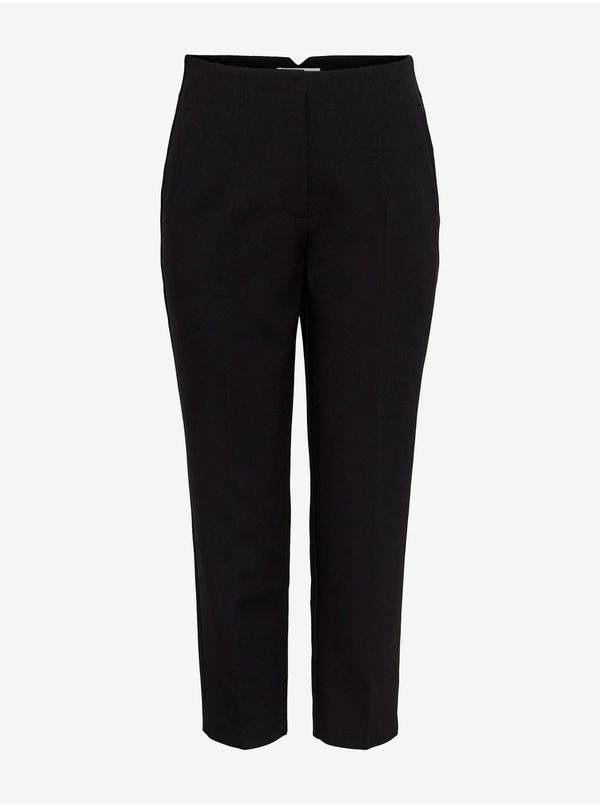 Only Black Shortened Straight Fit Pants ONLY Yasmine - Women