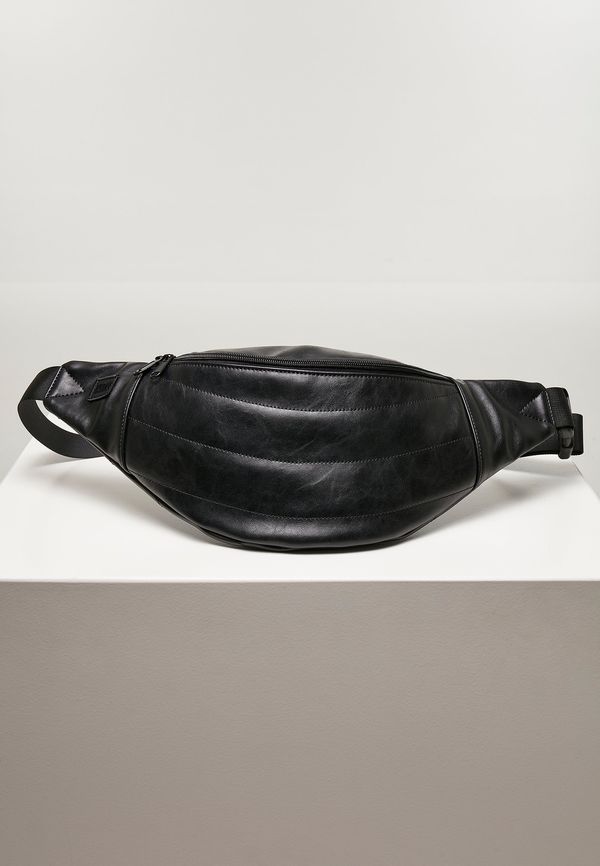 Urban Classics Accessoires Black shoulder bag made of imitation leather