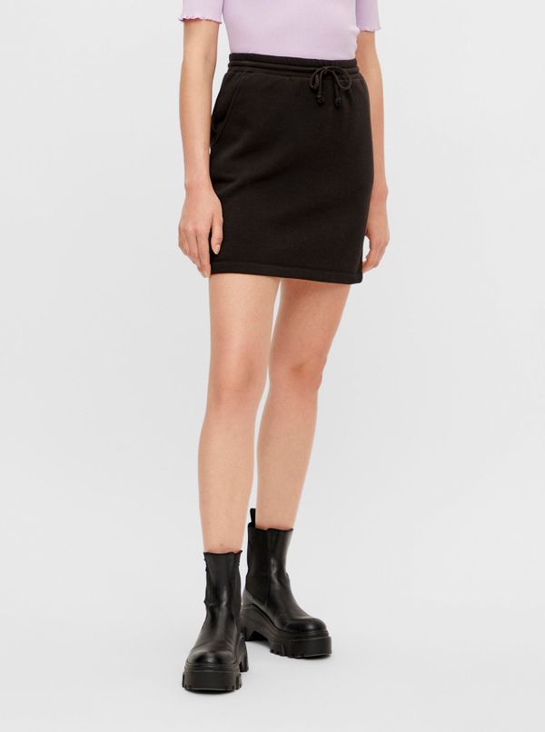 Pieces Black Skirt with Tie Pieces Chilli - Women