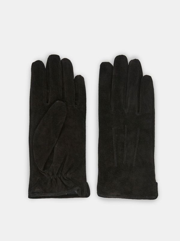 Pieces Black Suede Gloves Pieces Nellie