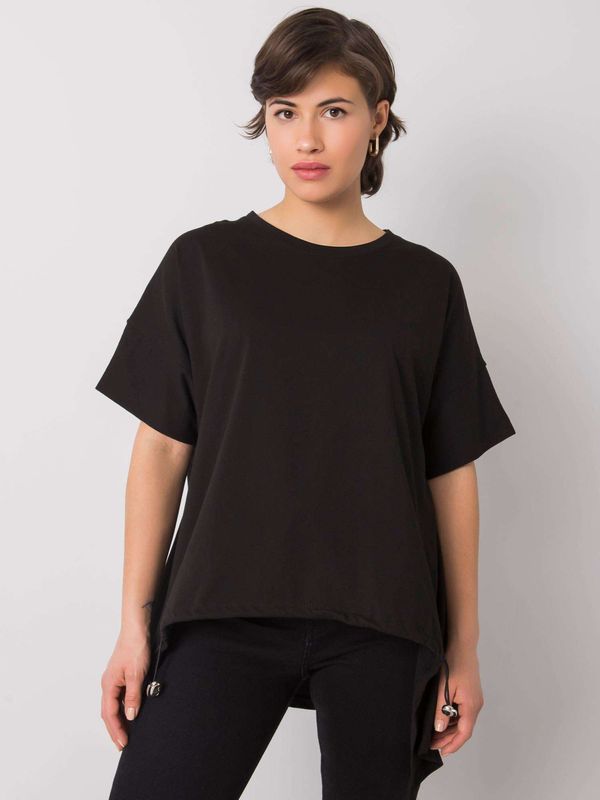 Fashionhunters Black T-shirt by Alena RUE PARIS
