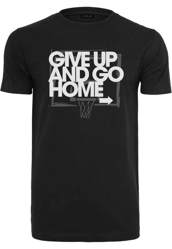 MT Men Black T-Shirt Give Up and Go Home