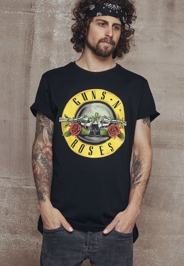 Merchcode Black T-shirt with Guns n' Roses logo
