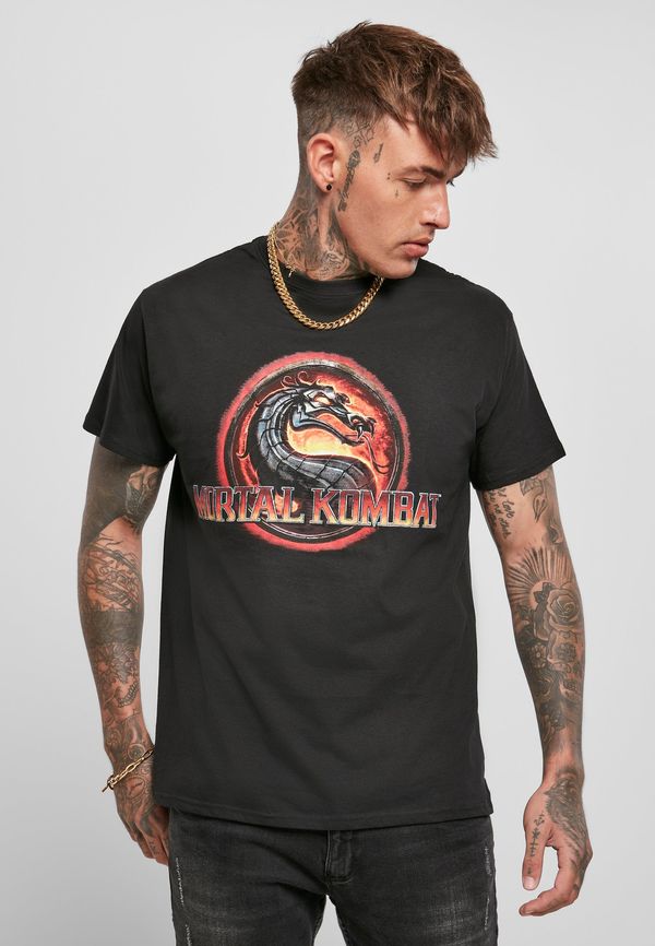 Merchcode Black T-shirt with Mortal Kombat logo