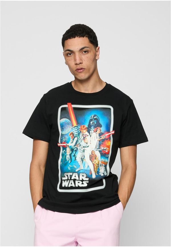 Merchcode Black T-shirt with Star Wars poster