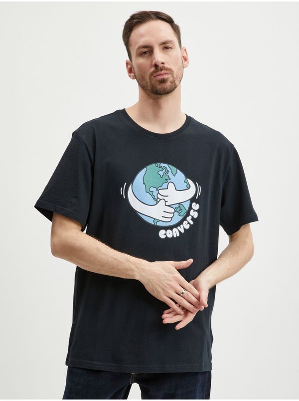 Converse Black Unisex T-Shirt Converse Love Your Mother - Men