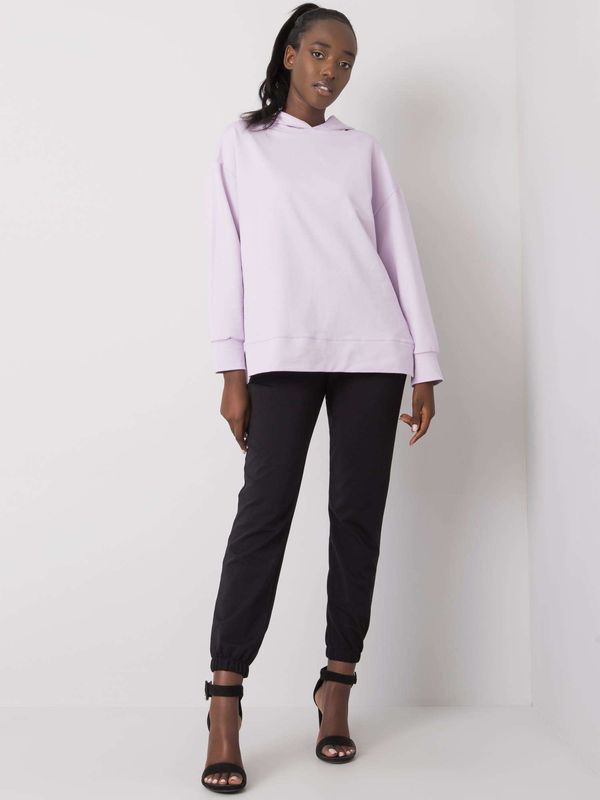 Fashionhunters Black-violet women's two-piece set by Imanuela