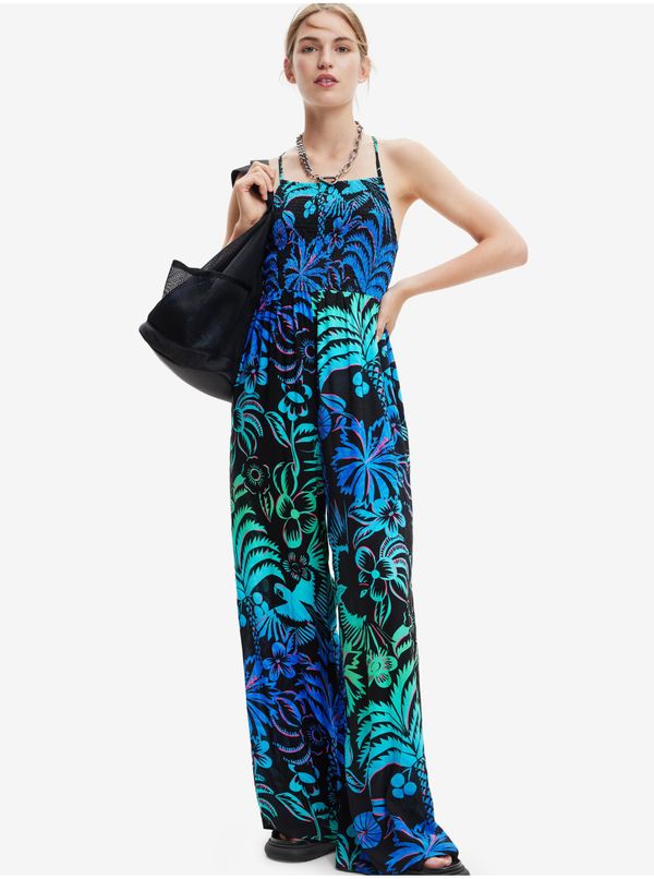 DESIGUAL Black Women Floral Overall Desigual Tropi - Women