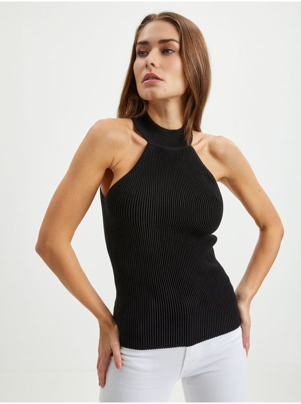 Guess Black Women Ribbed Top Guess Shayna - Women