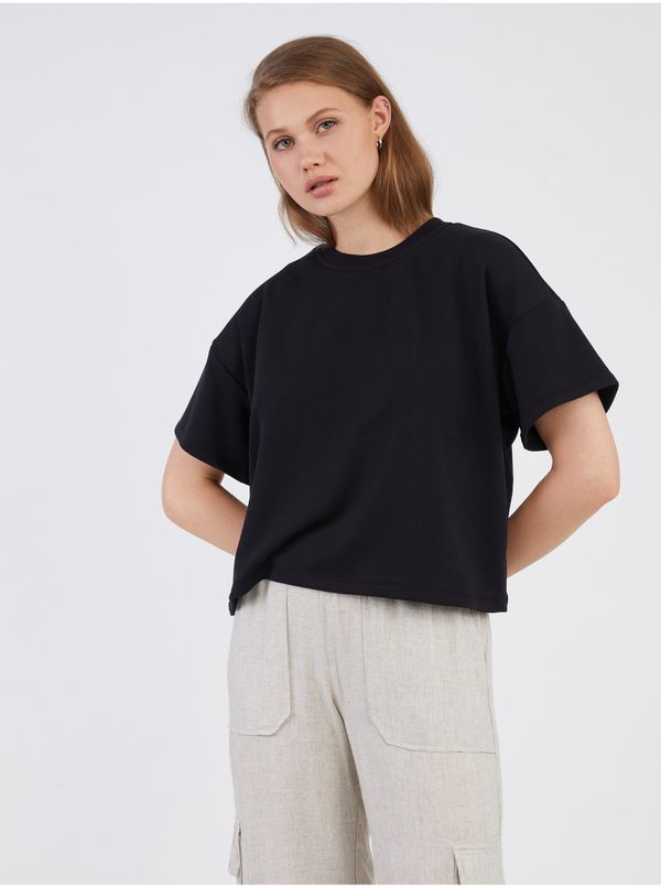 Pieces Black Women's Basic T-Shirt Pieces Chilli - Women