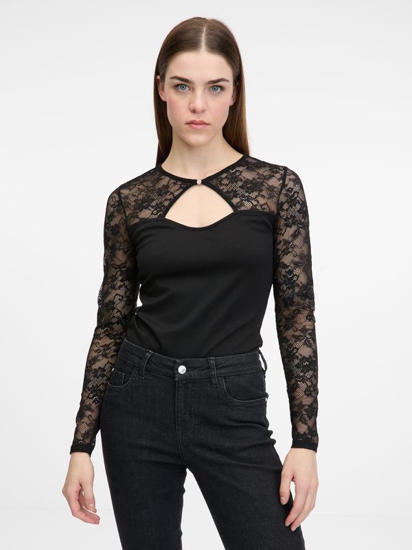 Orsay Black women's bodysuit with long sleeves ORSAY - Women's