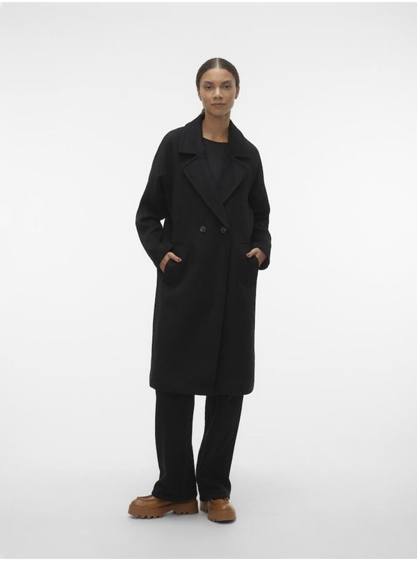 Vero Moda Black women's coat with wool blend VERO MODA Hazel - Women