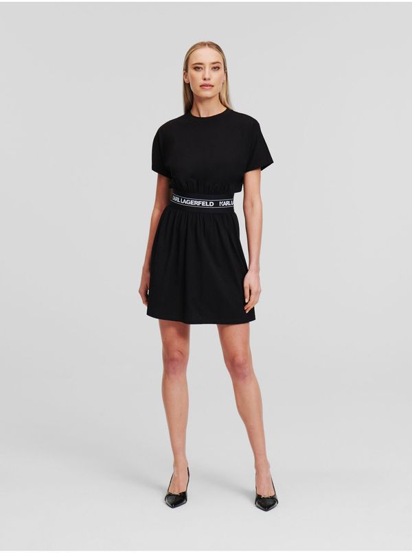 Karl Lagerfeld Black women's dress KARL LAGERFELD Logo - Women's