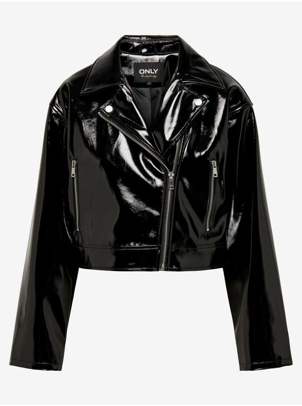 Only Black women's faux leather jacket ONLY Simone - Women