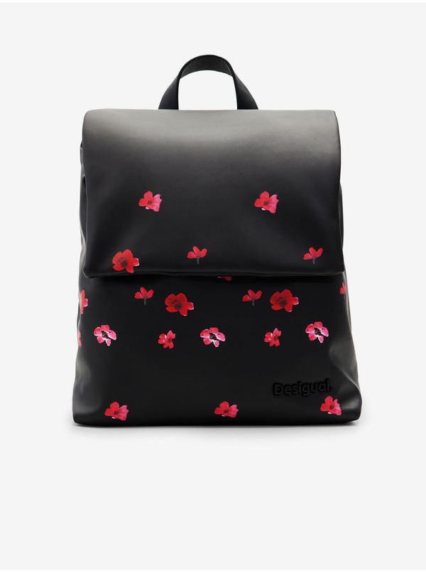 DESIGUAL Black women's floral backpack Desigual Circa Dubrovnik - Women
