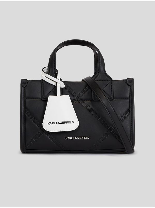 Karl Lagerfeld Black women's handbag KARL LAGERFELD Skuare SM Tote Embossed - Women