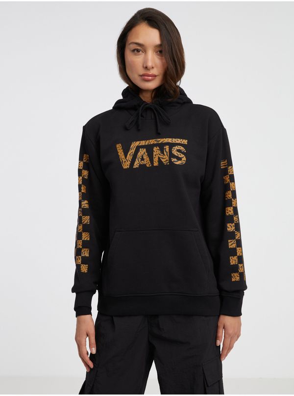 Vans Black Women's Hoodie VANS Wyld Tangle Animal - Womens