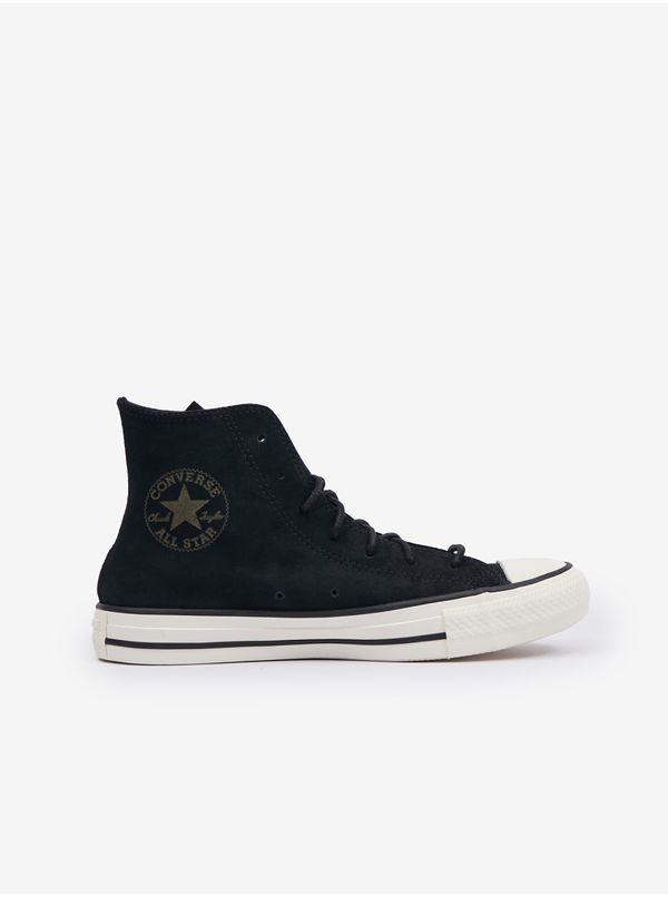 Converse Black Women's Leather Ankle Sneakers Converse Chuck Taylor All Sta - Ladies