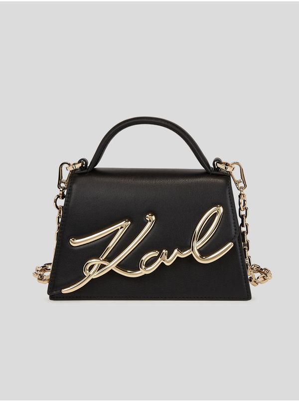 Karl Lagerfeld Black women's leather handbag KARL LAGERFELD K/Signature 2.0 - Women's