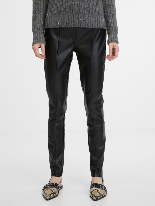 Orsay Black women's leatherette trousers ORSAY - Women's