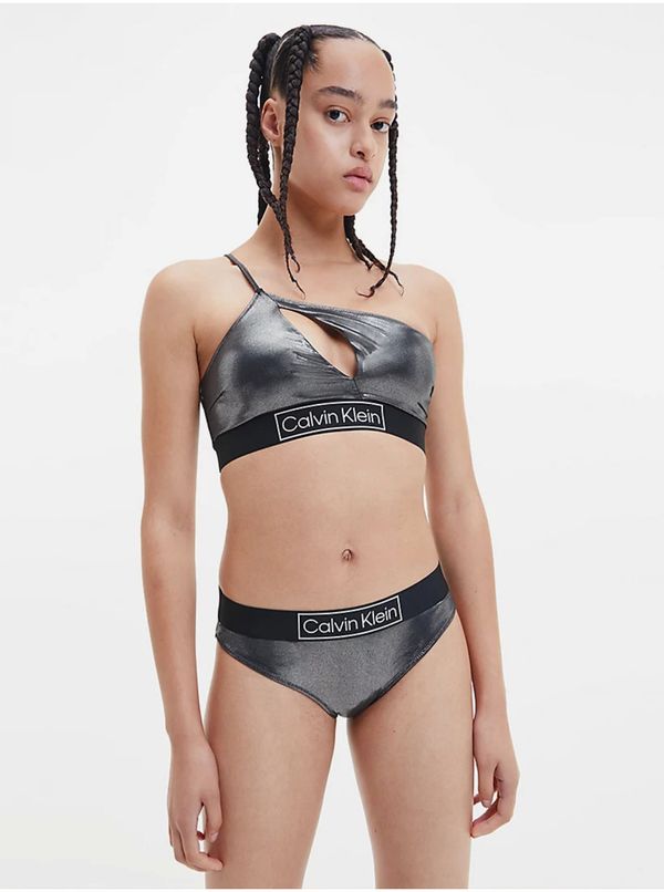 Calvin Klein Black Women's Metallic Swimwear Top Calvin Klein Underwear - Women