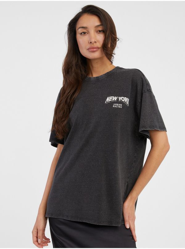 Only Black Womens Oversize T-Shirt ONLY Lina - Women