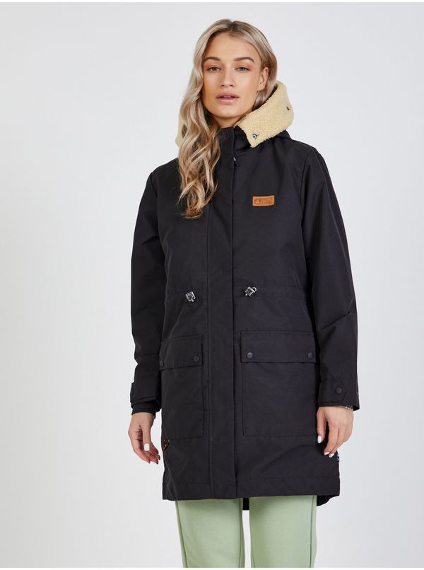Picture Black Women's Parka Hooded Picture - Women