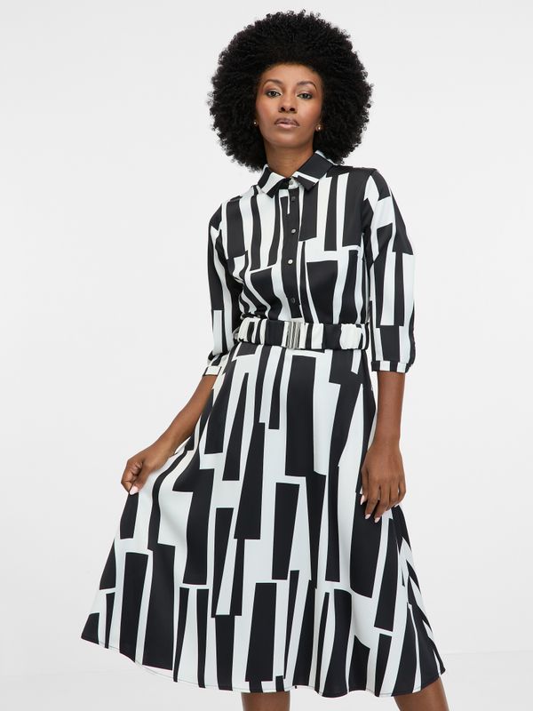 Orsay Black women's patterned knee-length dress ORSAY - Women's