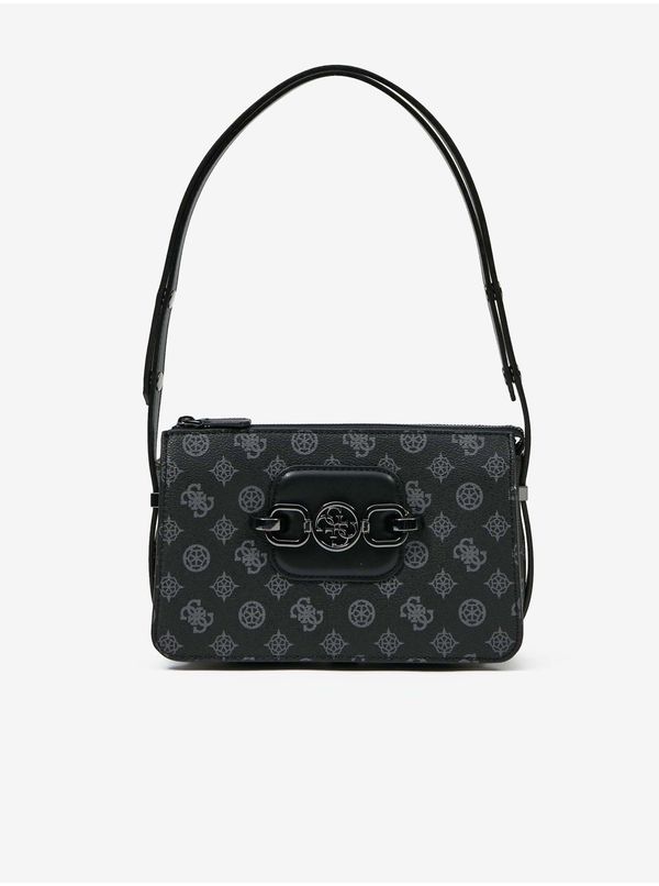 Guess Black Women's Patterned Small Handbag Guess Hensely Logo - Women