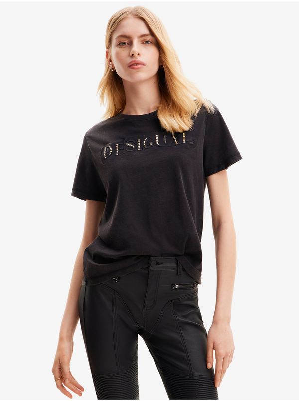 DESIGUAL Black women's T-shirt Desigual Dublin - Women