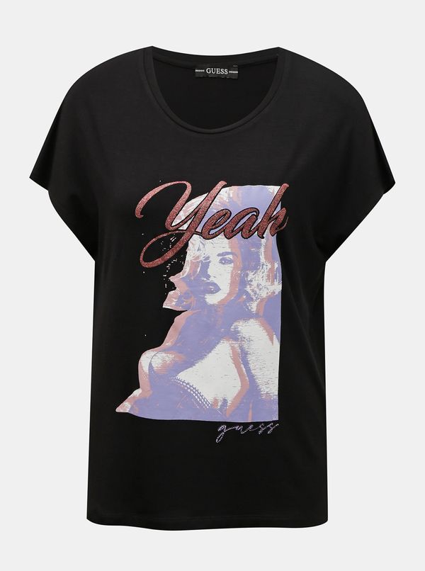 Guess Black women's T-shirt Guess Leona Tee - Women's