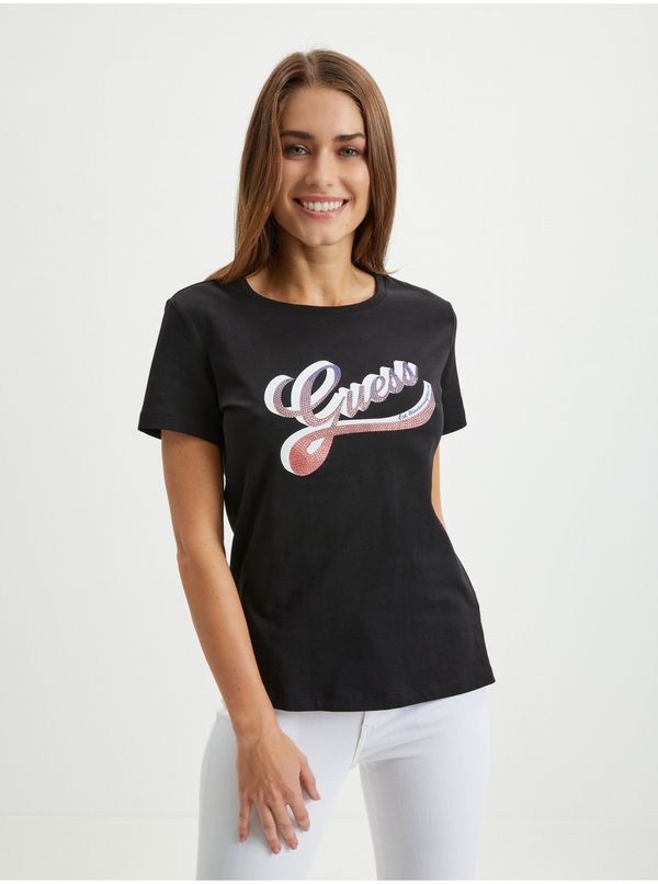 Guess Black Women's T-Shirt Guess - Women