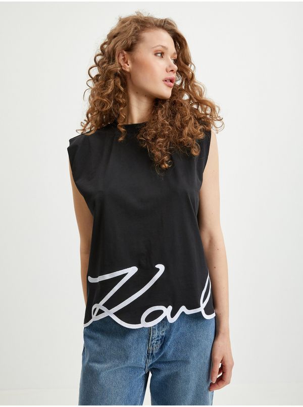 Karl Lagerfeld Black Women's T-Shirt KARL LAGERFELD - Women
