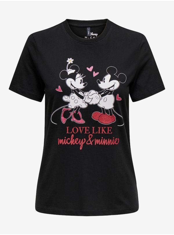 Only Black women's T-shirt ONLY Mickey - Women