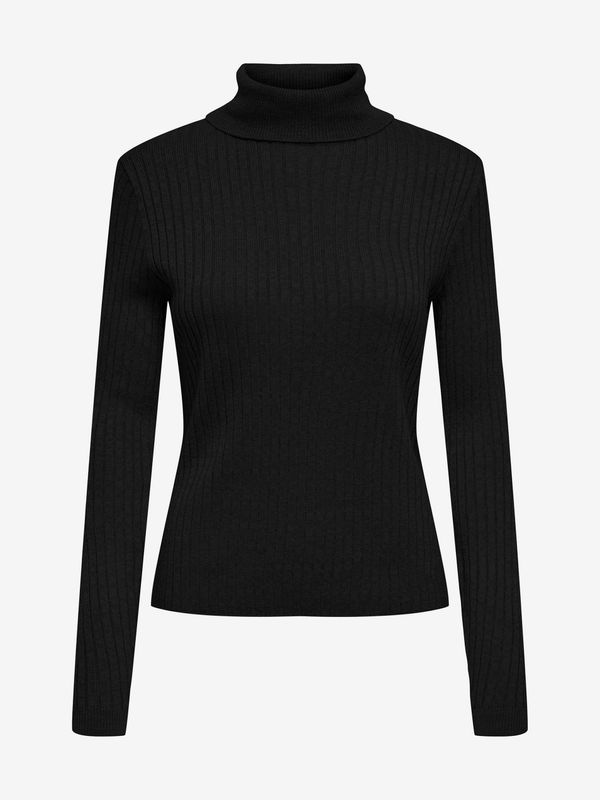 JDY Black women's turtleneck sweater JDY Novalee