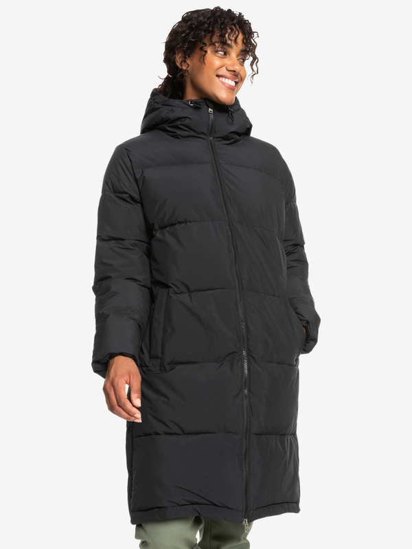 Roxy Black women's winter quilted coat Roxy Test of Time - Women
