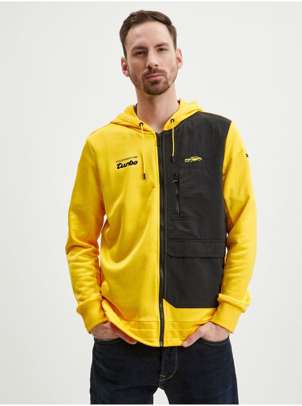 Puma Black-yellow Men's Zippered Hoodie Puma Porsche - Men