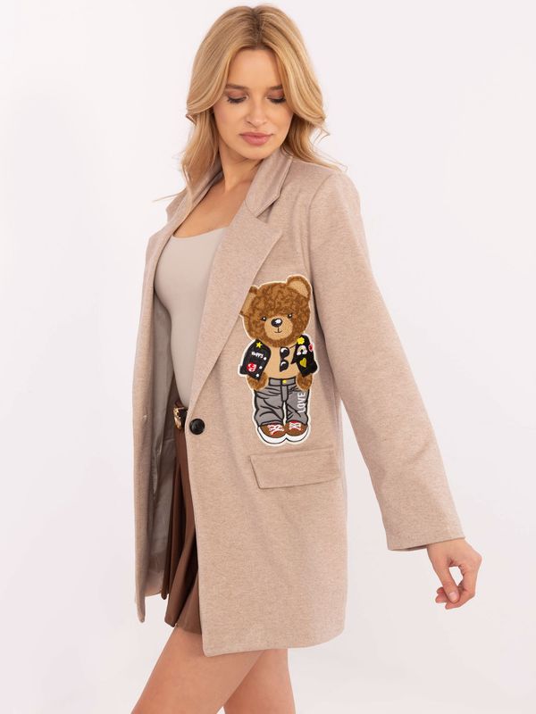 Italy Moda Blazer-DHJ-MA-A8767-1.01X-dark beige