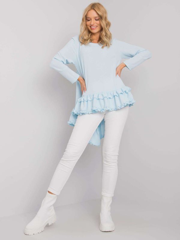 RUE PARIS Blouse-CHA-BZ-1801.47-light blue