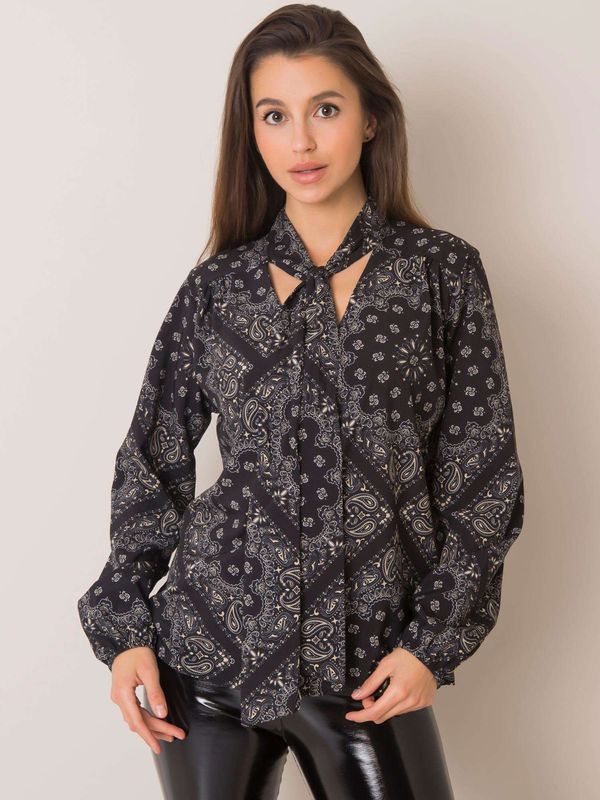 Italy Moda Blouse-DHJ-BZ-12182-4.31P-black-beige