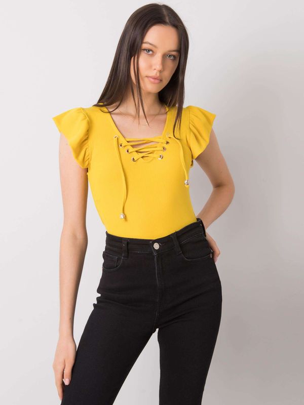 Italy Moda Blouse-DHJ-BZ-13301.34P-yellow